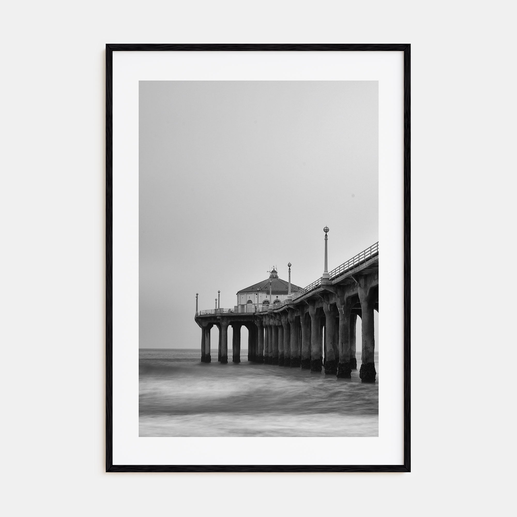 Pier Photo B&W No 2 Poster