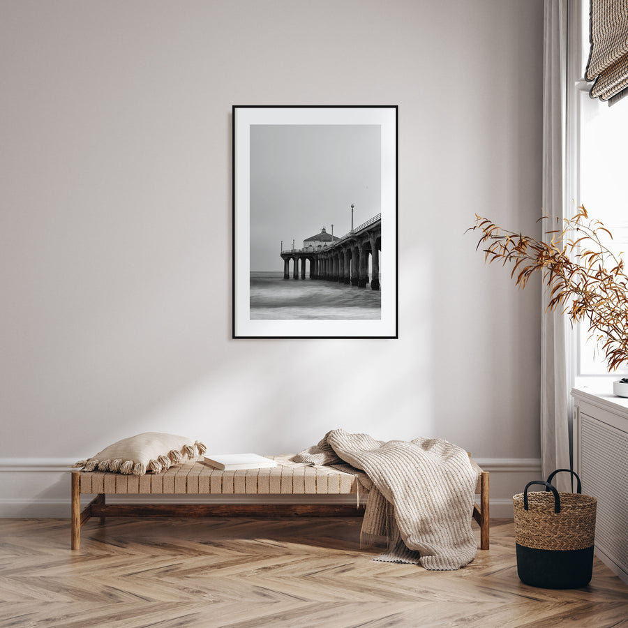 Pier Photo B&W No 2 Poster