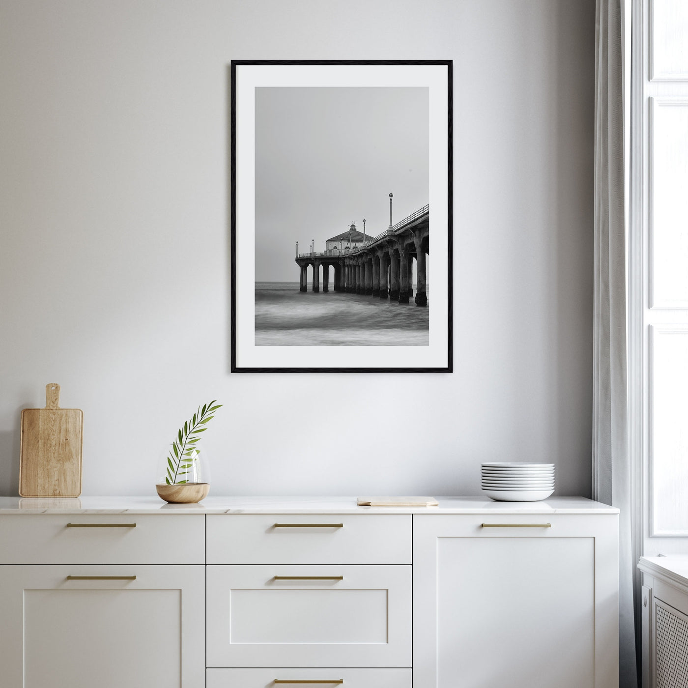 Pier Photo B&W No 2 Poster