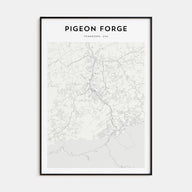 Pigeon Forge Map Portrait Poster