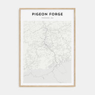 Pigeon Forge Map Portrait Poster