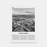 Pigeon Forge Travel B&W Poster
