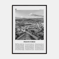 Pigeon Forge Travel B&W Poster