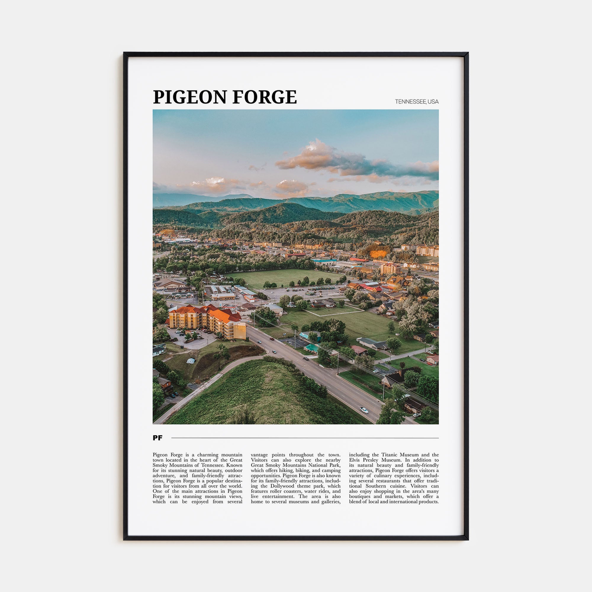 Pigeon Forge Travel Color Poster