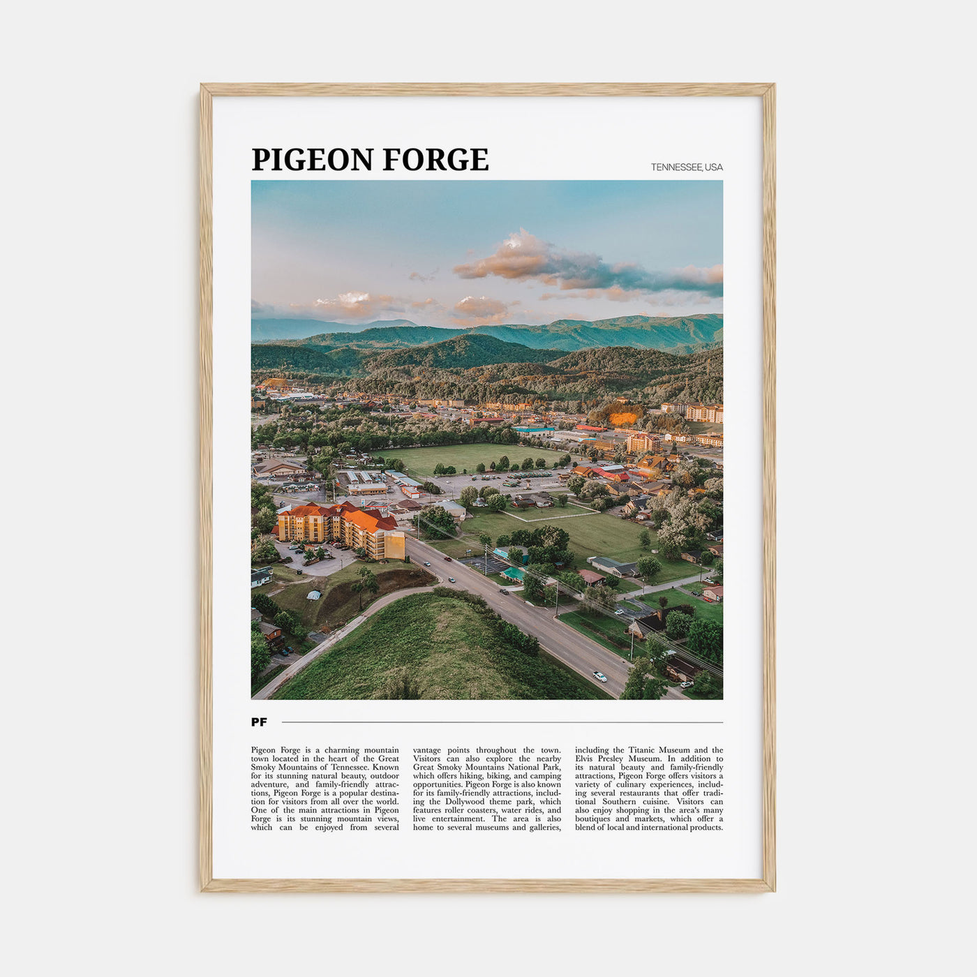 Pigeon Forge Travel Color Poster