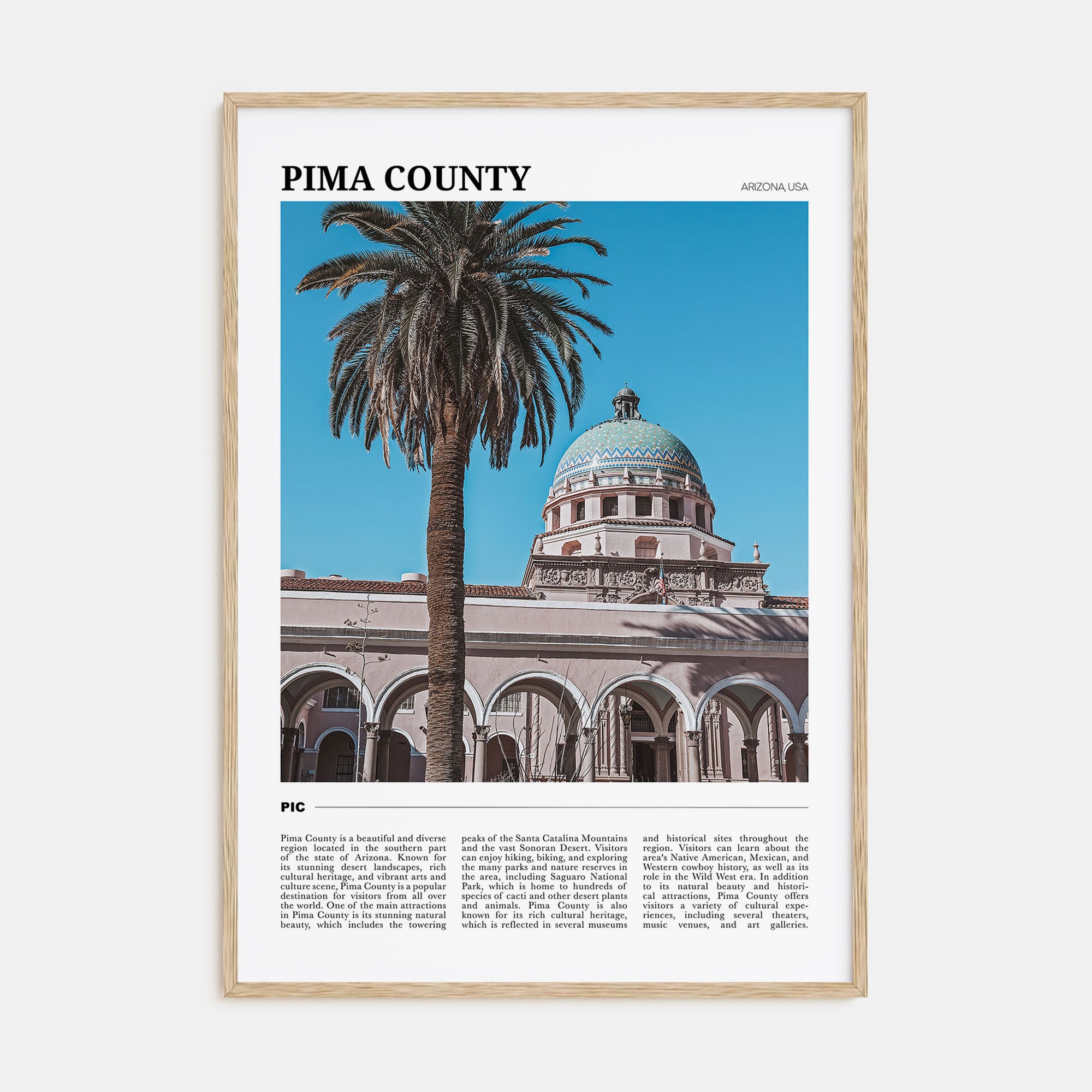 Pima County Travel Color Poster