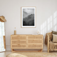 Pine Tree Forest Photo B&W No 1 Poster