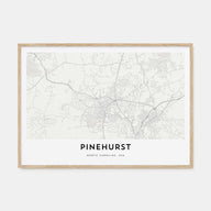 Pinehurst Map Landscape Poster