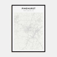 Pinehurst Map Portrait Poster