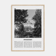 Pinehurst Travel B&W Poster