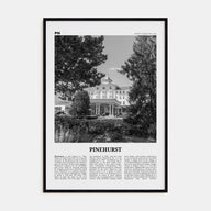 Pinehurst Travel B&W Poster