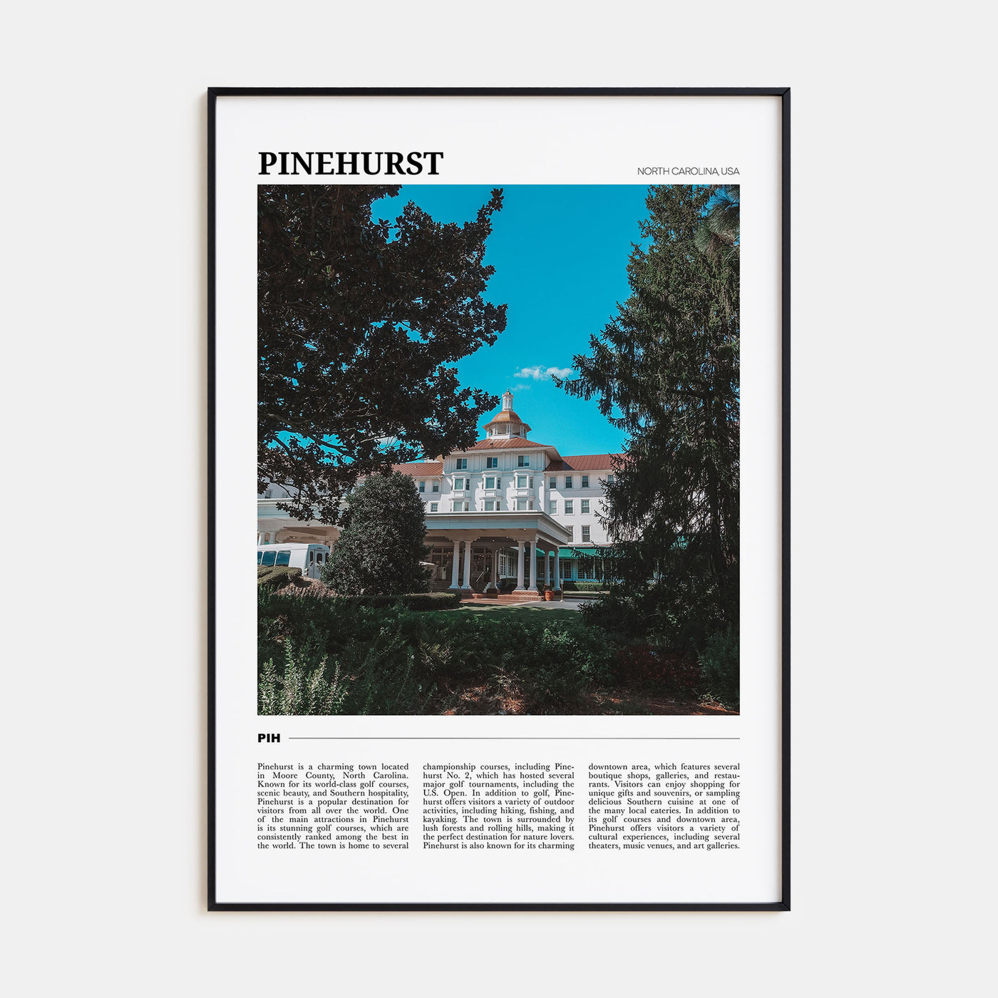 Pinehurst Travel Color Poster