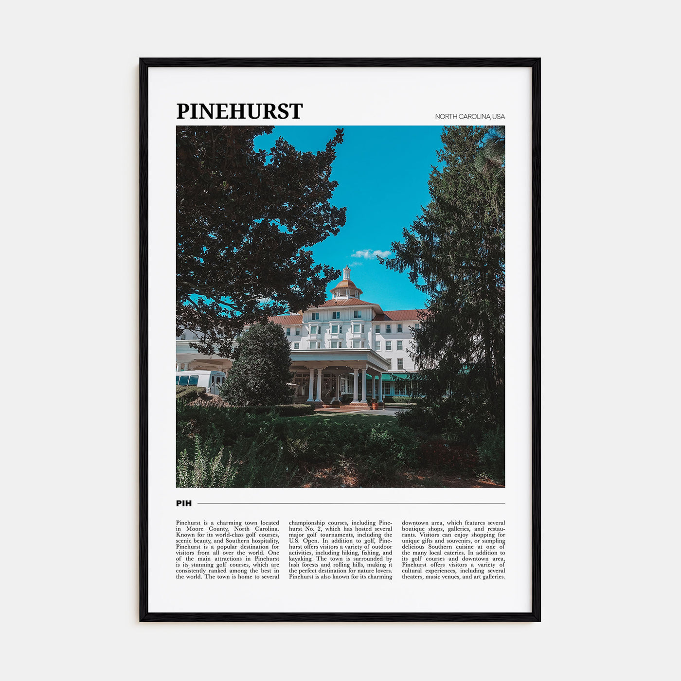 Pinehurst Travel Color Poster