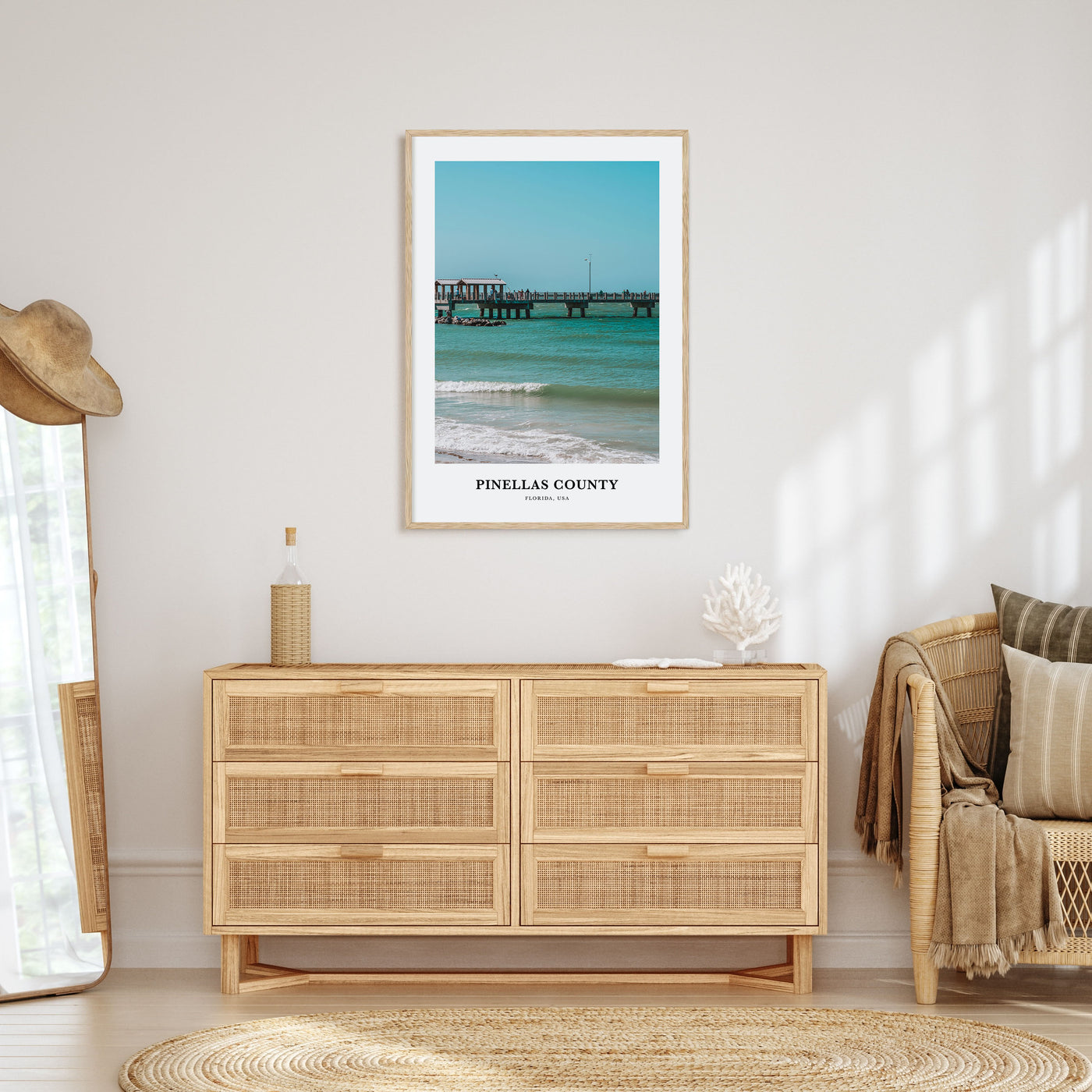 Pinellas County Portrait Color Poster