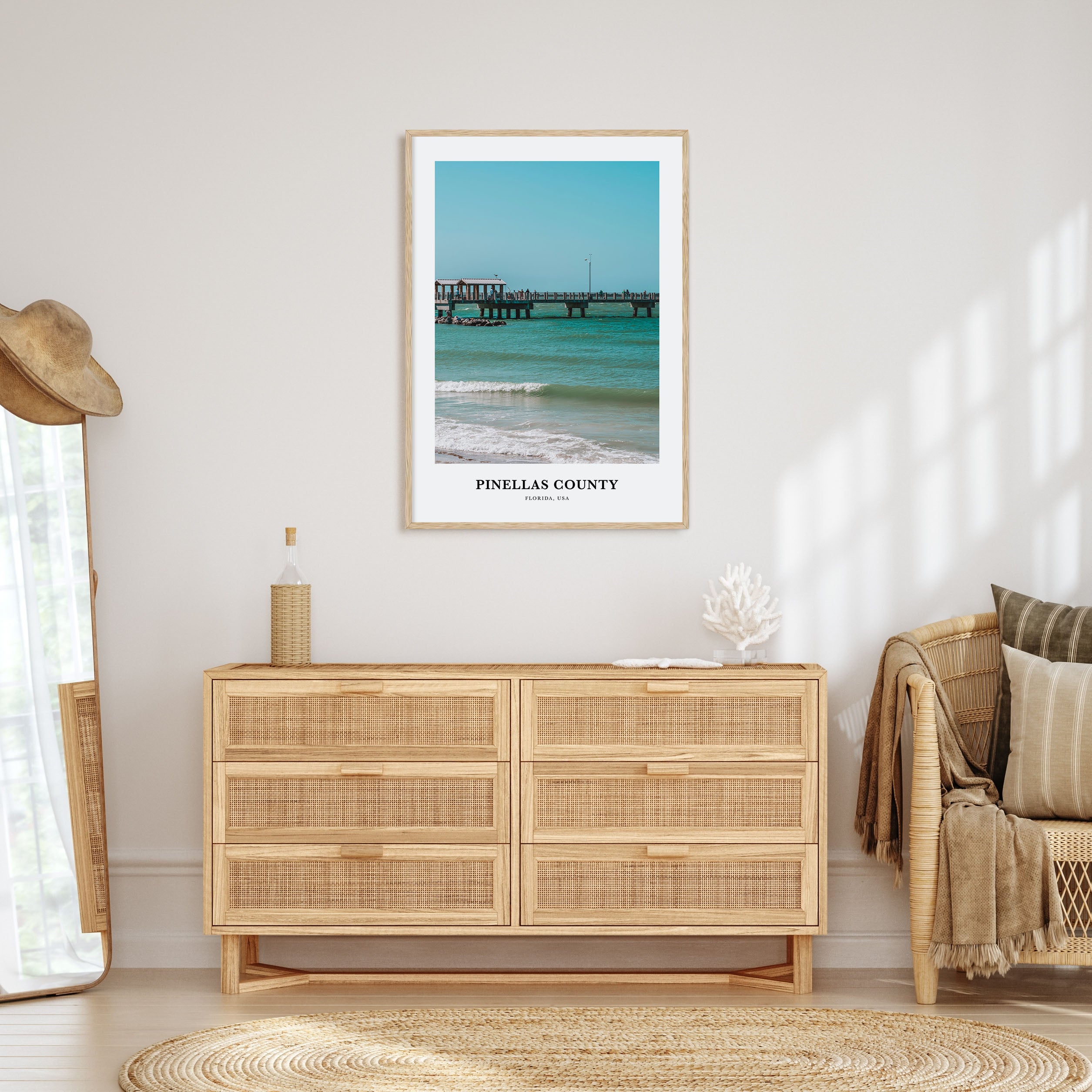 Pinellas County Portrait Color Poster