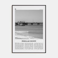 Pinellas County Travel B&W Poster
