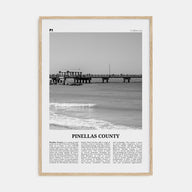 Pinellas County Travel B&W Poster