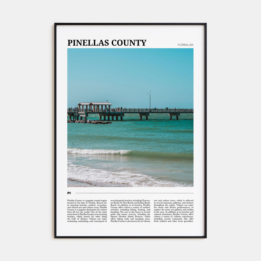 Pinellas County Travel Color Poster