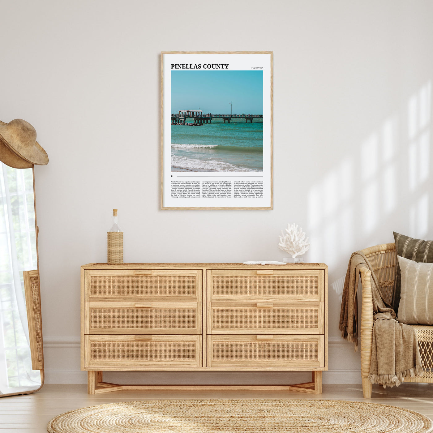 Pinellas County Travel Color Poster