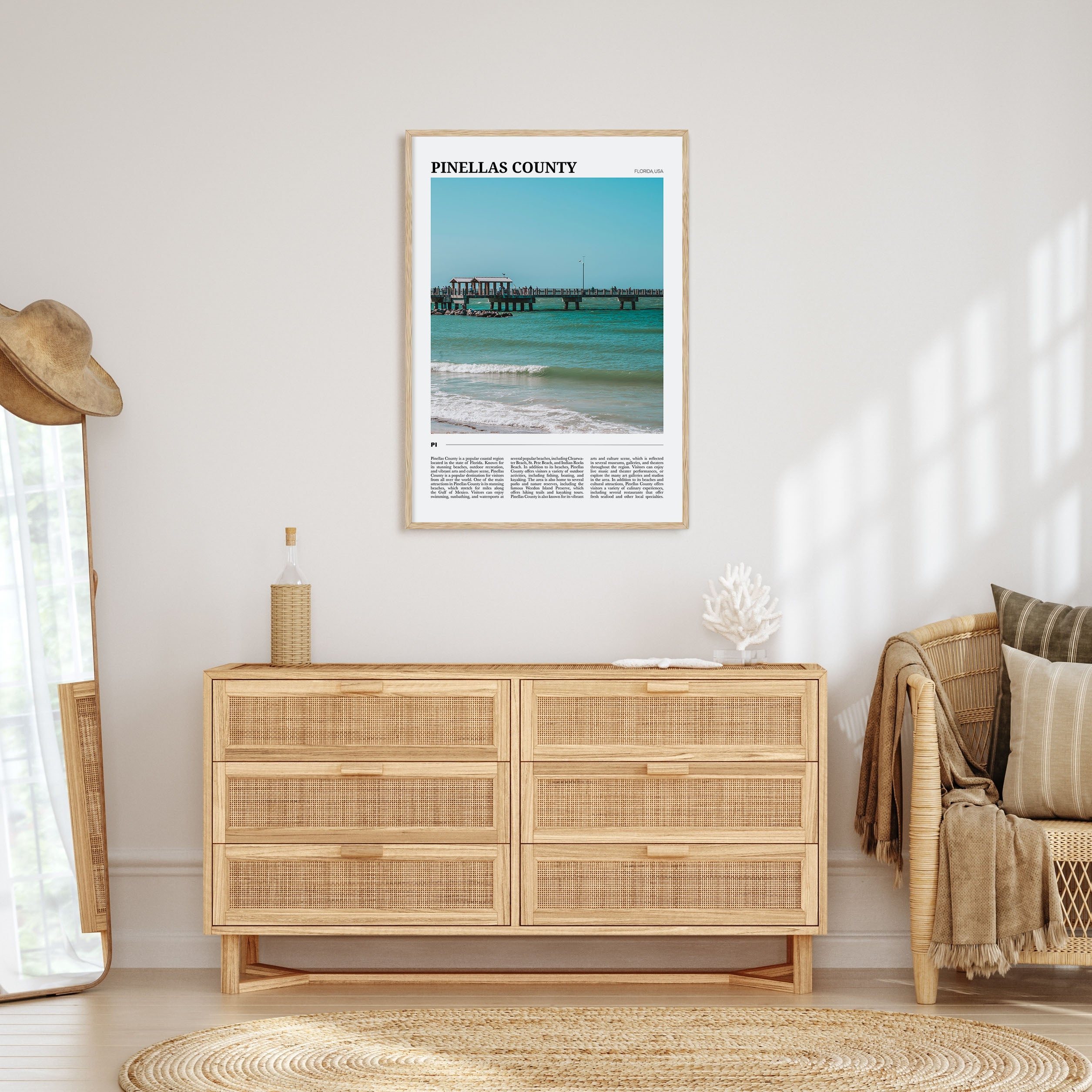 Pinellas County Travel Color Poster