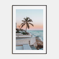 Pink and Blue Sunset Photo Color Poster