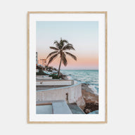 Pink and Blue Sunset Photo Color Poster