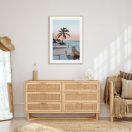 Pink and Blue Sunset Photo Color Poster