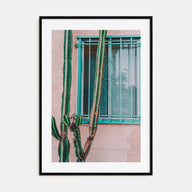 Pink Cactus Photo Color Poster