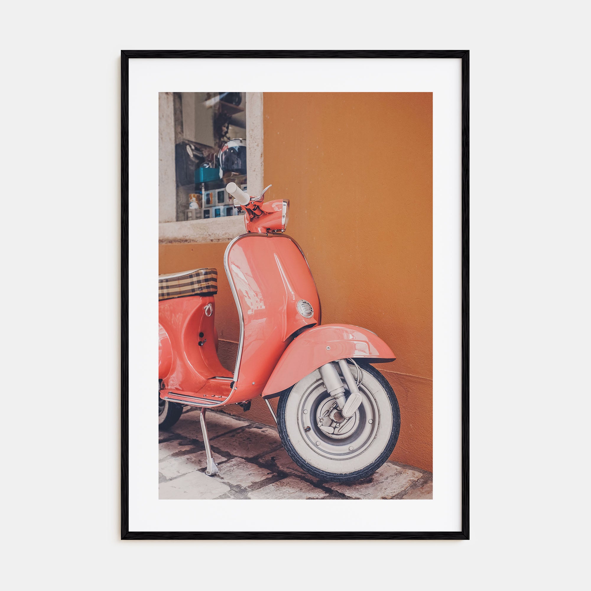 Pink Scooter in Italy Photo Color Poster