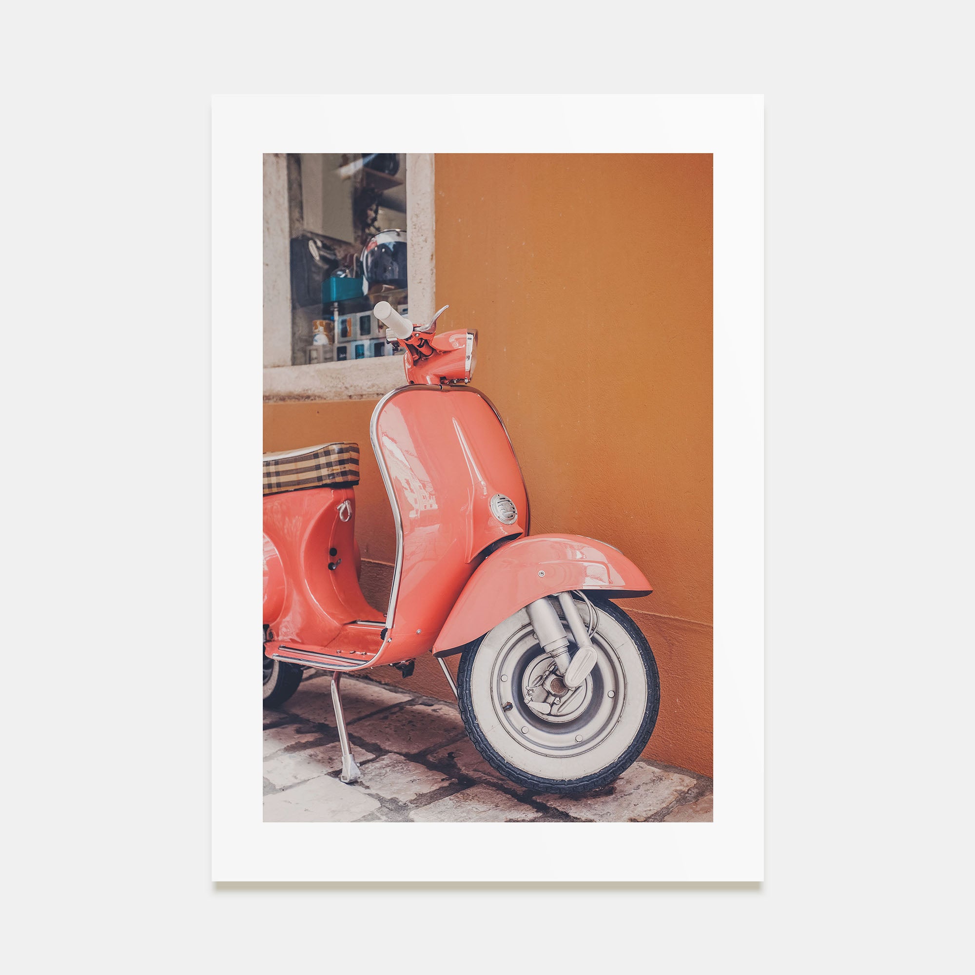 Pink Scooter in Italy Photo Color Poster