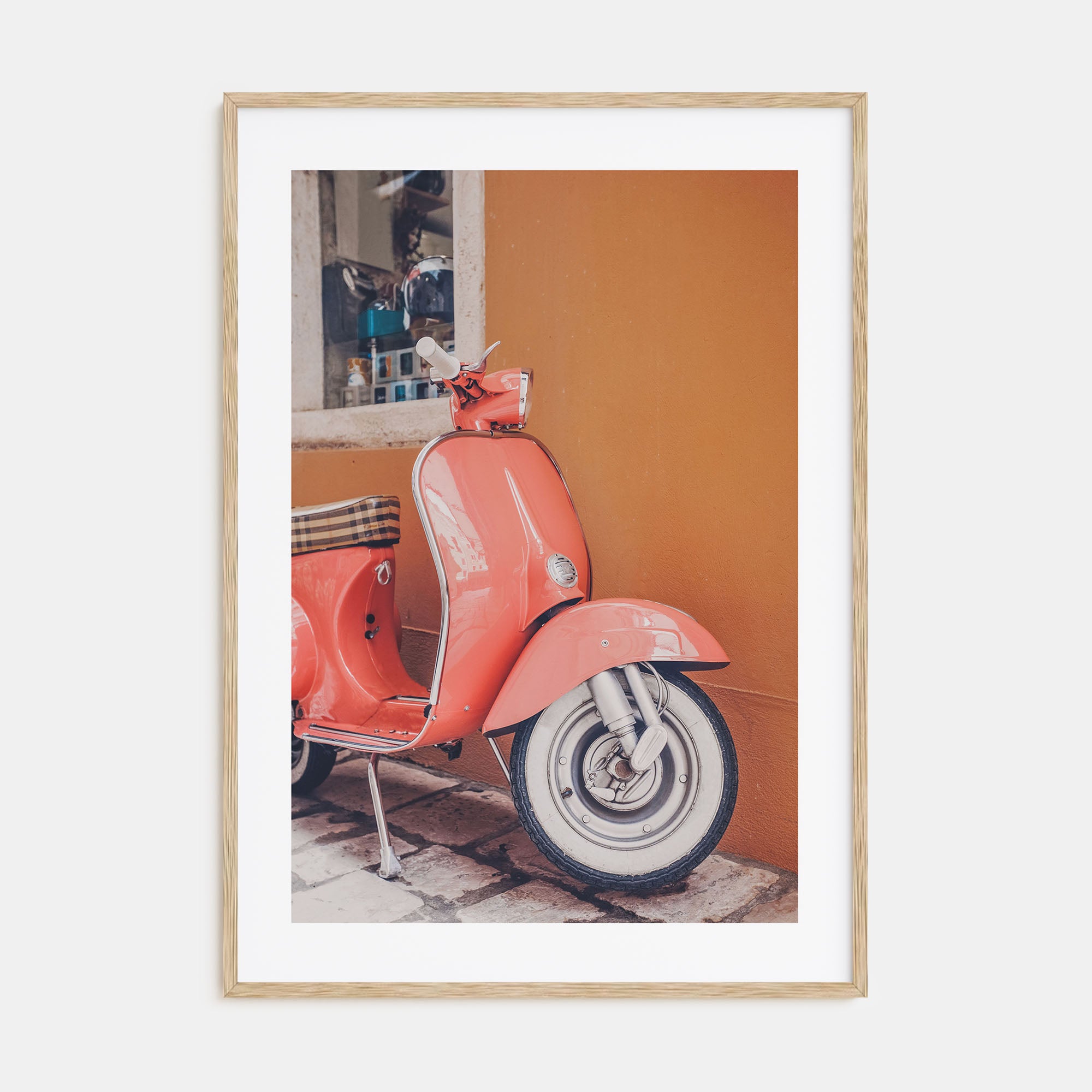 Pink Scooter in Italy Photo Color Poster