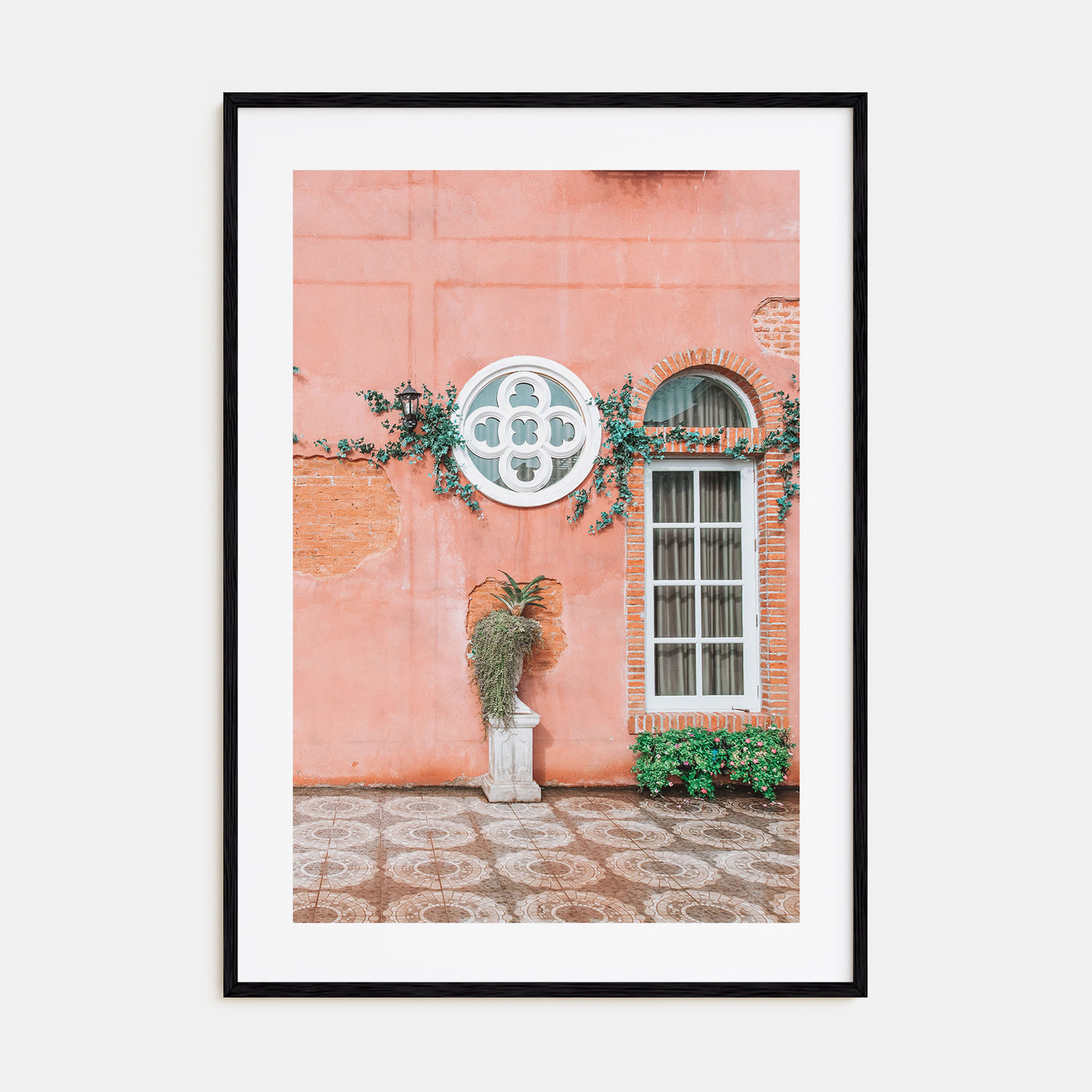 Pink Wall Photo Color Poster