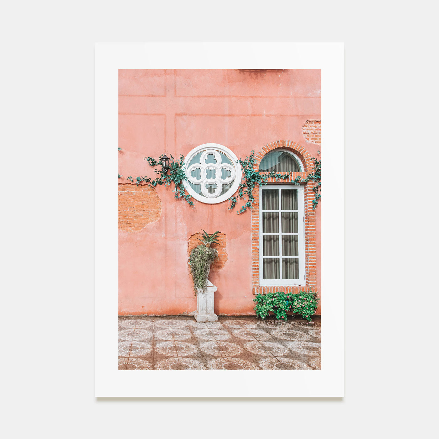 Pink Wall Photo Color Poster