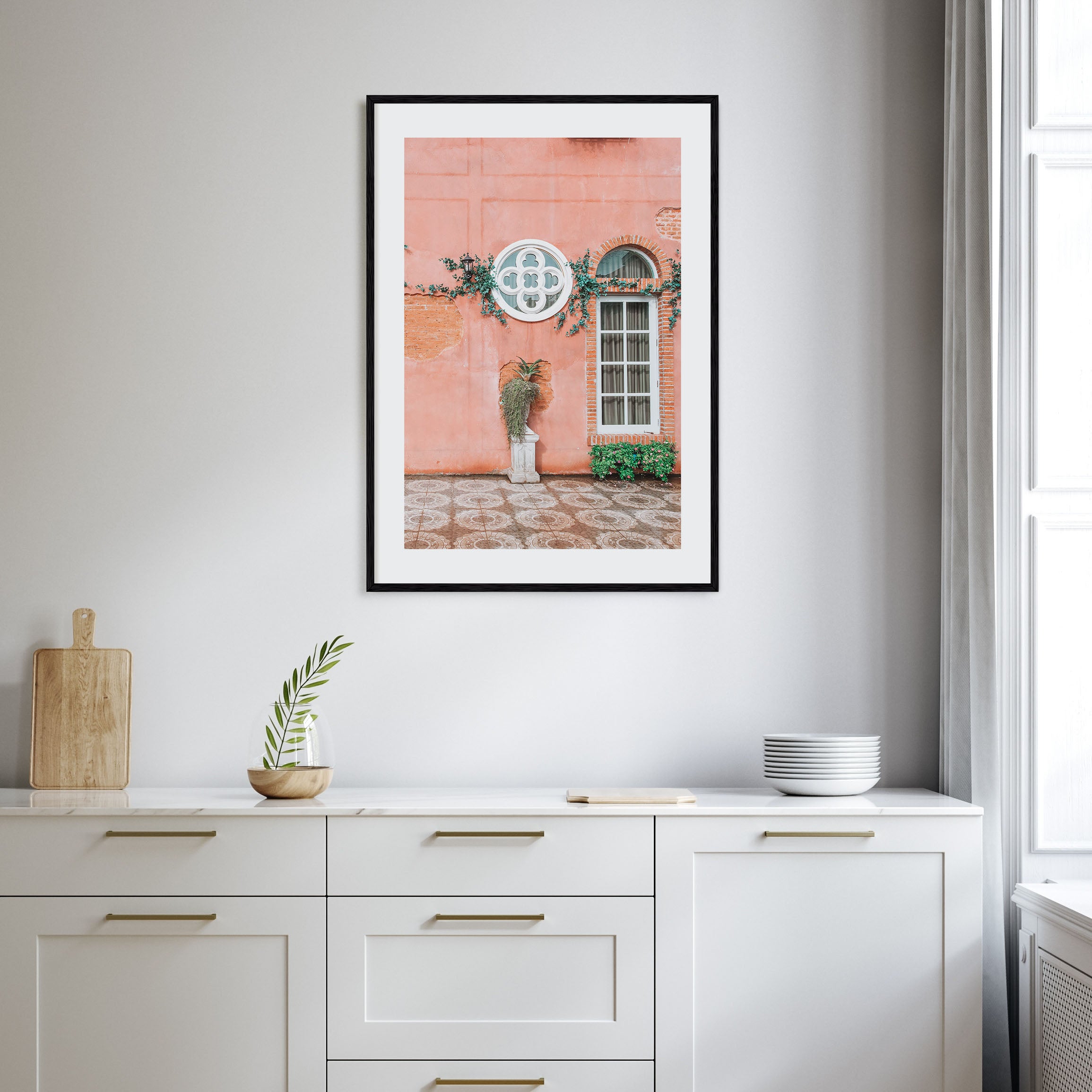 Pink Wall Photo Color Poster