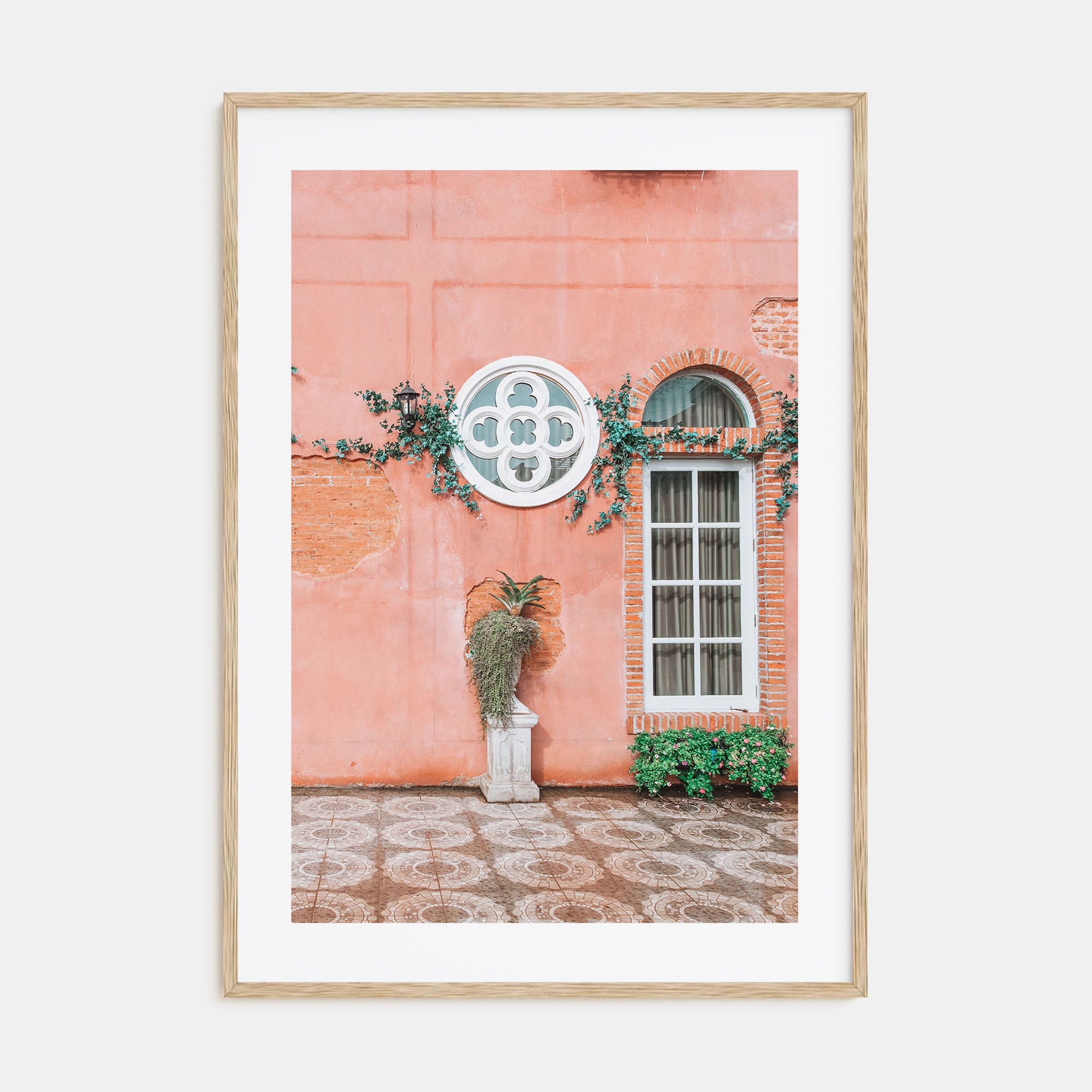 Pink Wall Photo Color Poster
