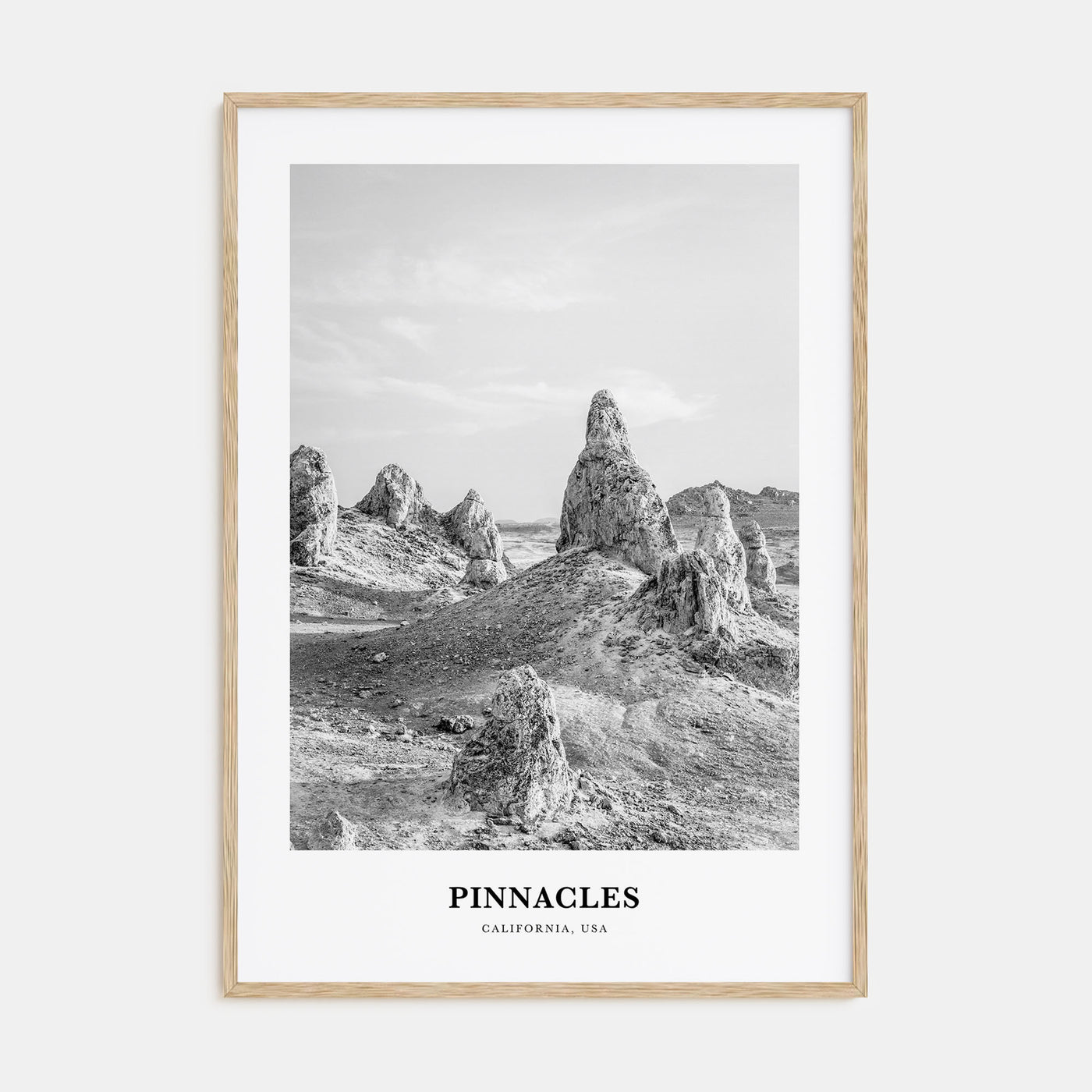 Pinnacles National Park Portrait B&W Poster