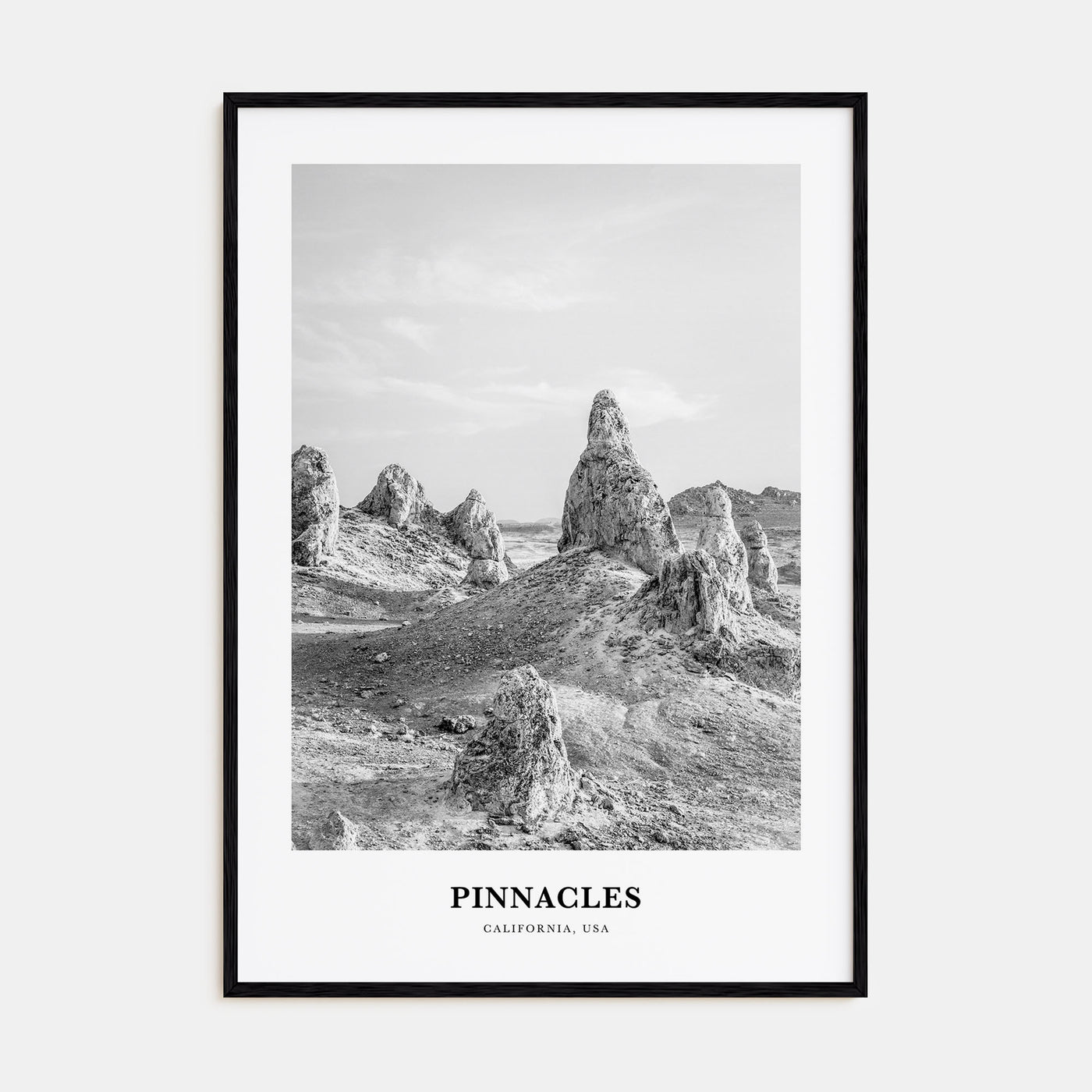Pinnacles National Park Portrait B&W Poster