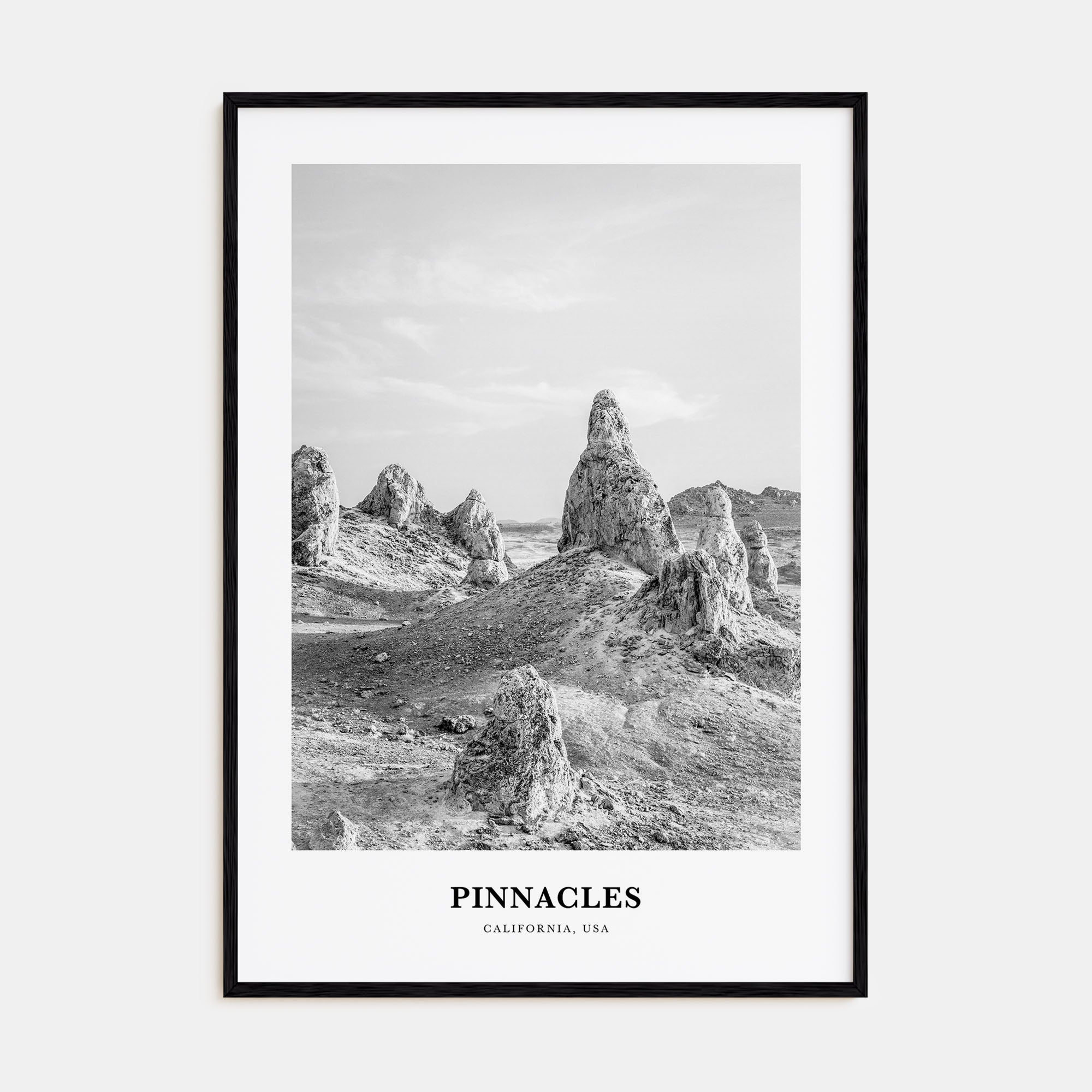 Pinnacles National Park Portrait B&W Poster
