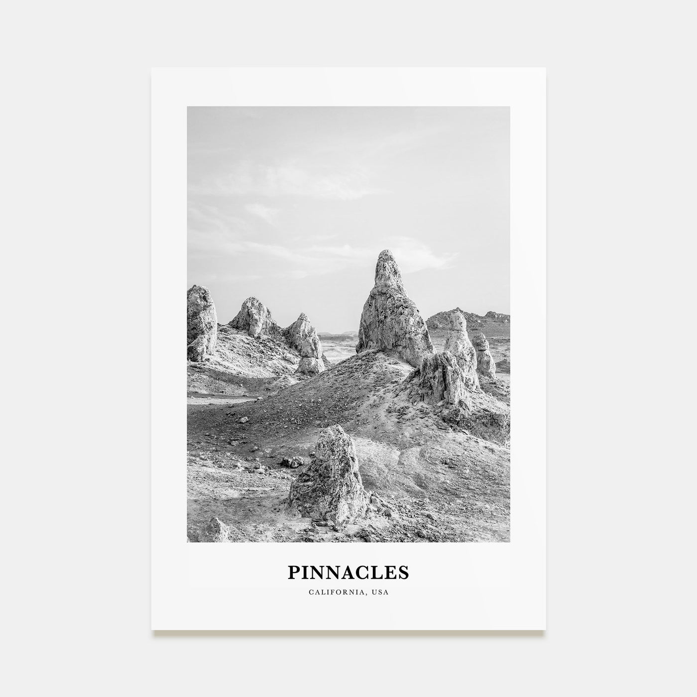 Pinnacles National Park Portrait B&W Poster