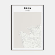 Piran Map Portrait Poster
