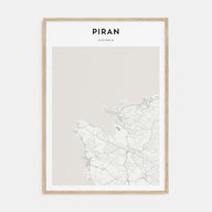 Piran Map Portrait Poster