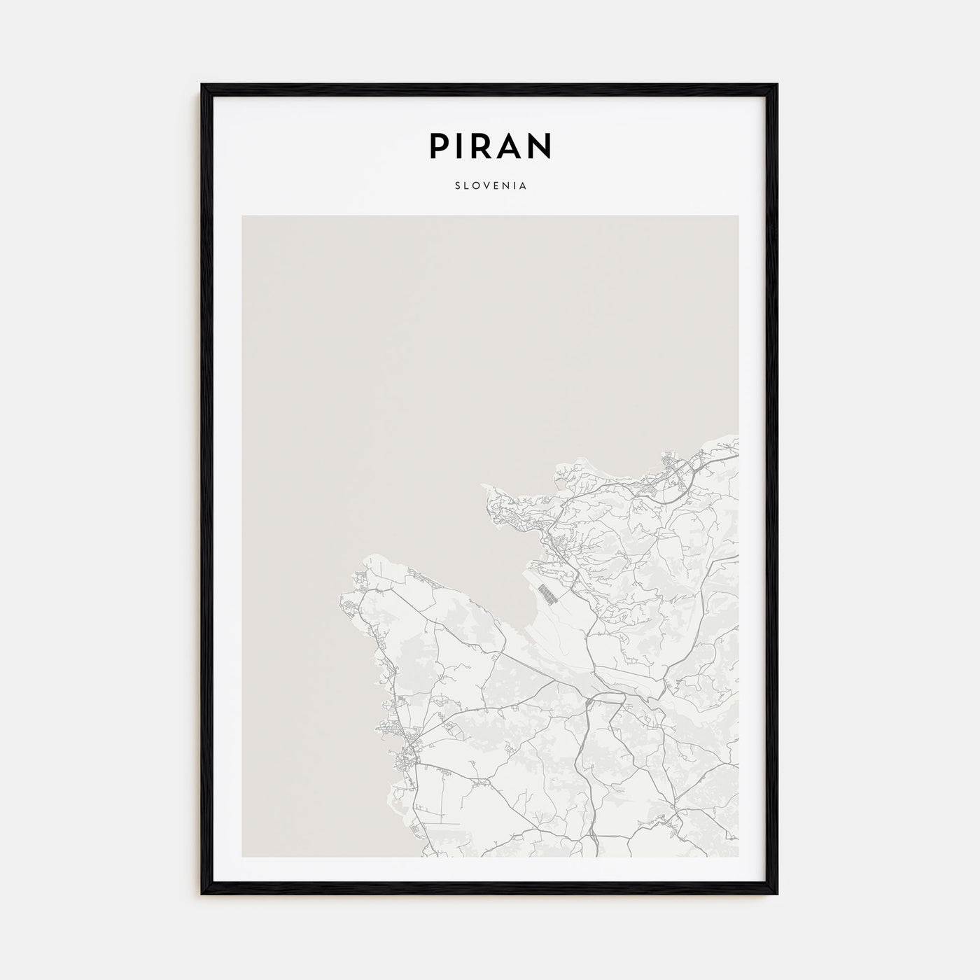 Piran Map Portrait Poster