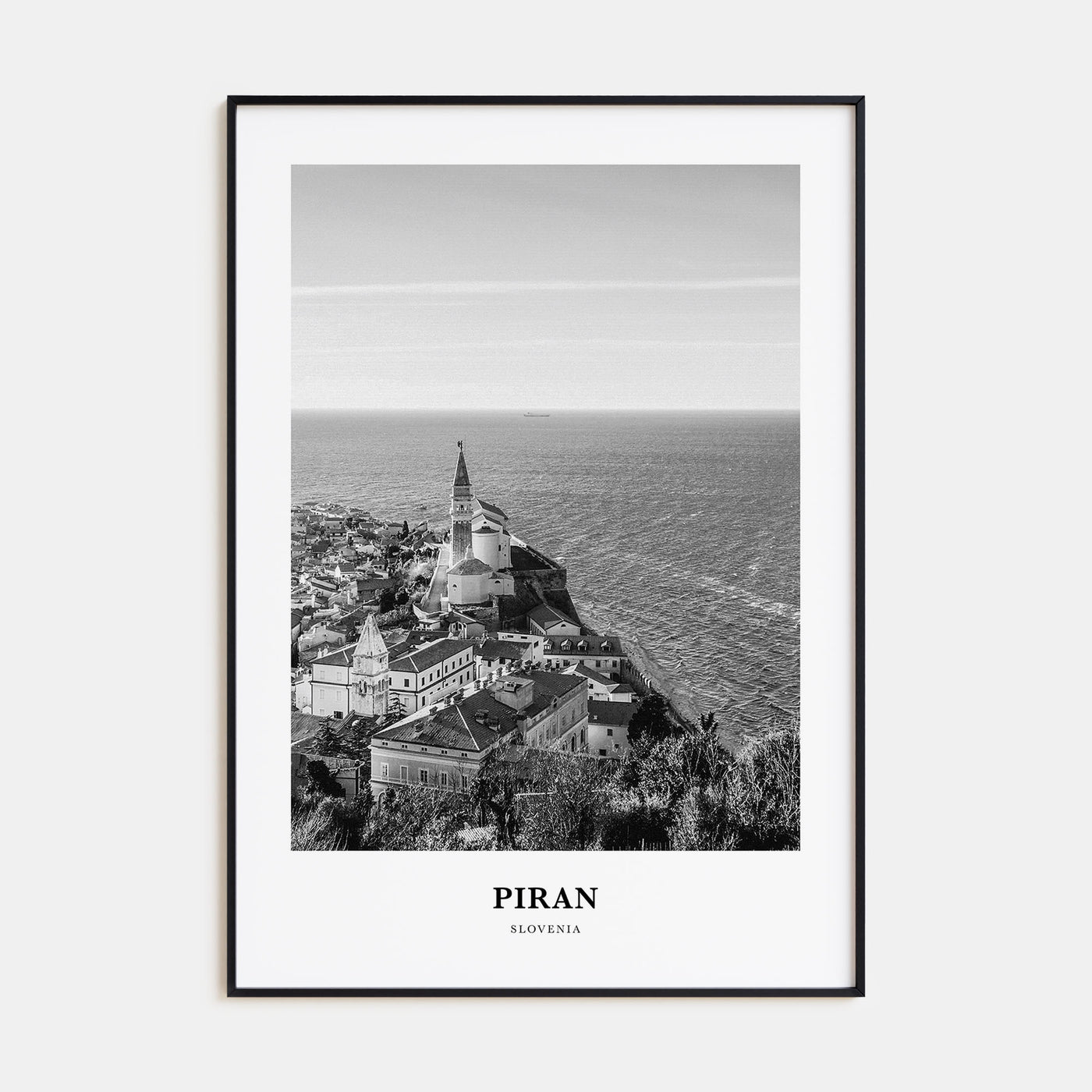 Piran Portrait B&W Poster