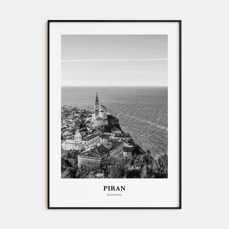Piran Portrait B&W Poster