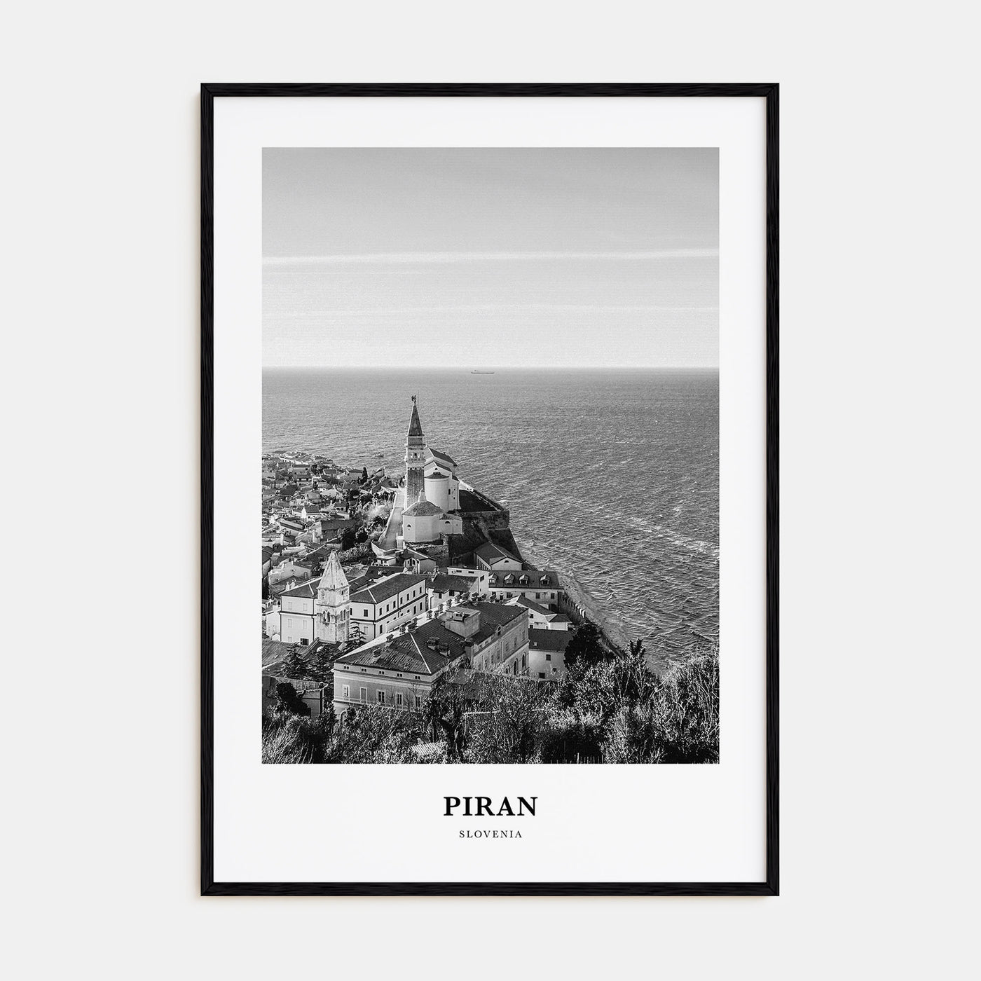 Piran Portrait B&W Poster