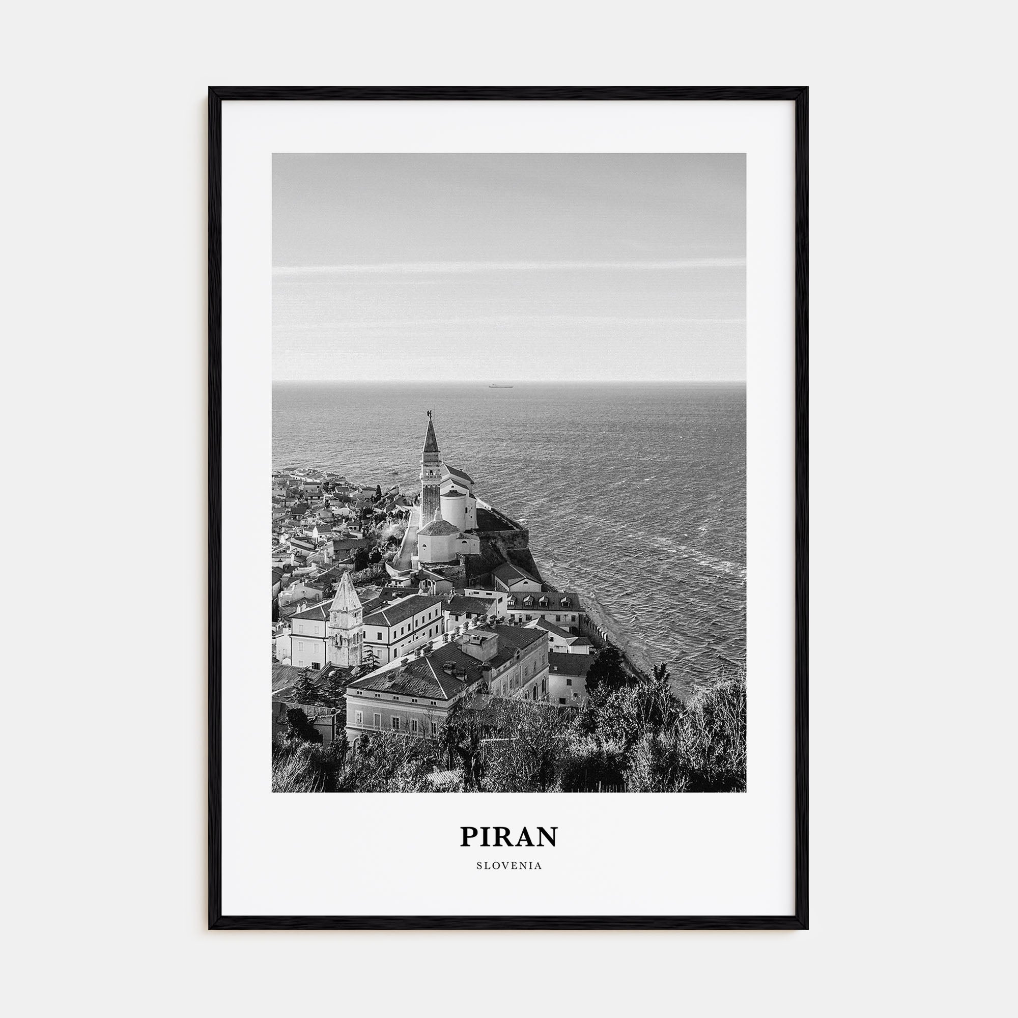 Piran Portrait B&W Poster