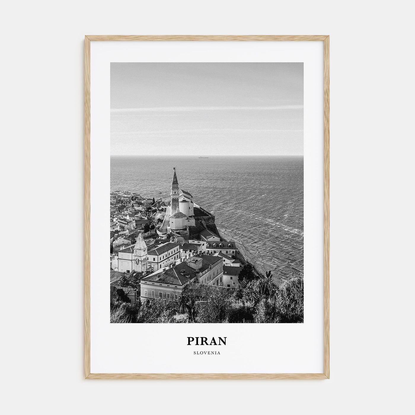 Piran Portrait B&W Poster