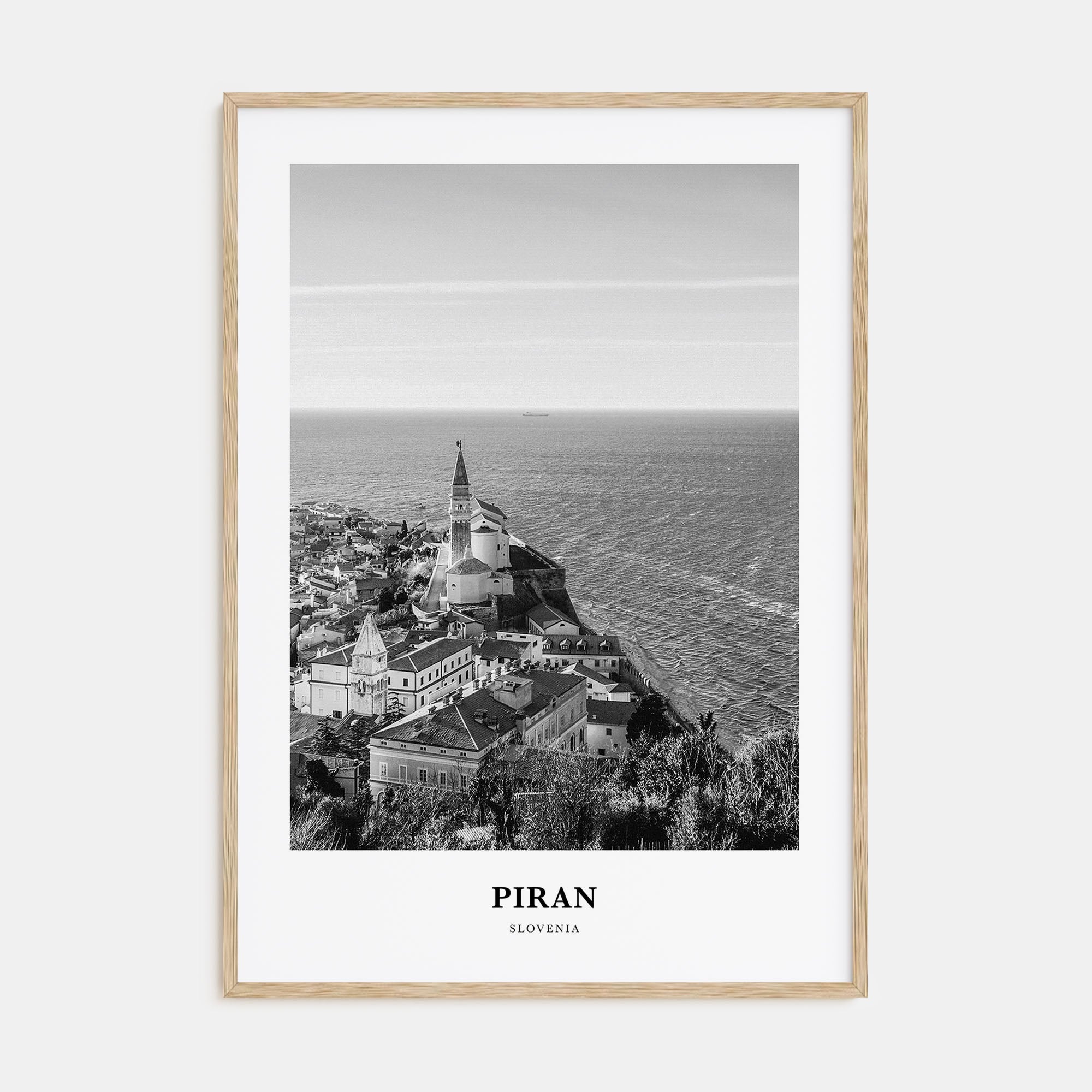 Piran Portrait B&W Poster