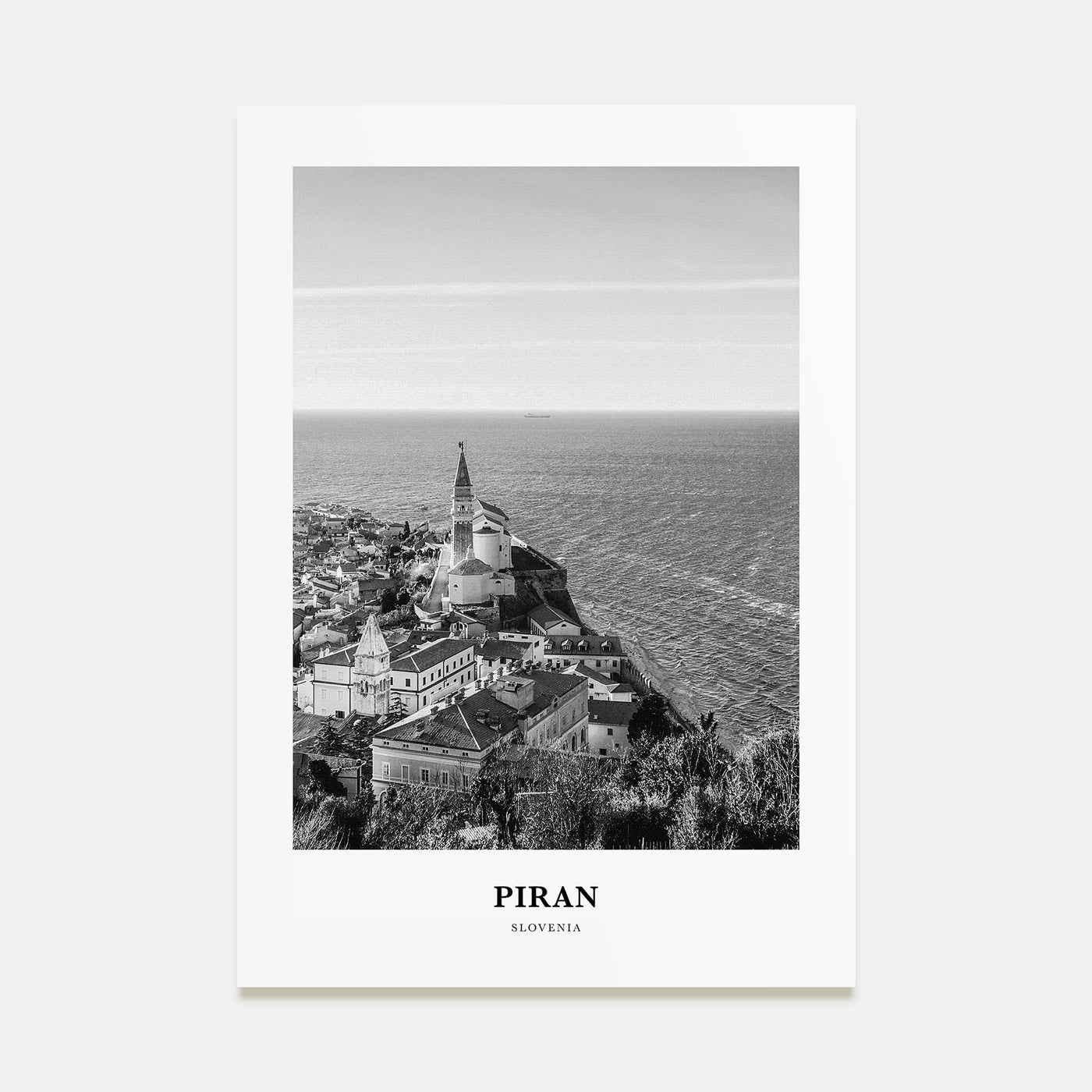 Piran Portrait B&W Poster