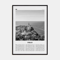 Piran Travel B&W Poster